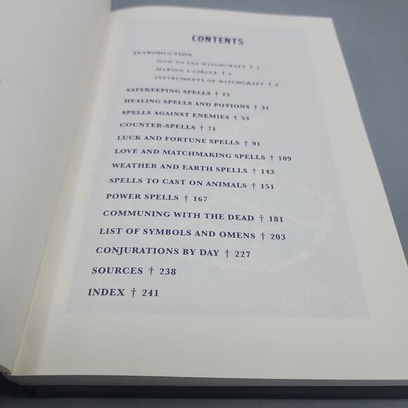 Witchcraft A Handbook Of Magic Spells And Potions Boo Hardcover Halloween Wicken - Picture 9 of 13